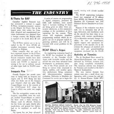The Industry - Apr 1958