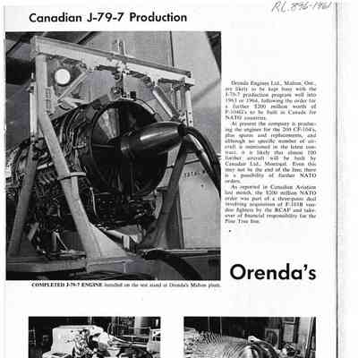 Orenda's Program Gets New Boost - Aug 1961