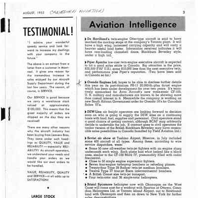Aviation Intelligence - Aug 1955