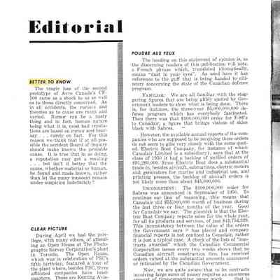 Editorial (Aircraft) - May 1951