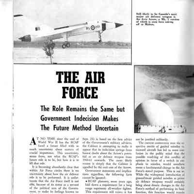 The Air Force - The Role Remains the Same but Government Indecision Makes the Future Method Uncertain