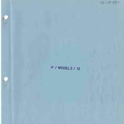 NAE Supersonic Model C-105 Aircraft Full Span Scale 1/80 Report P/Models/12