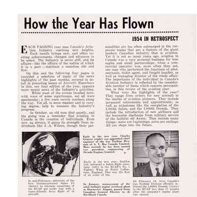 How the year has flown - 1954 in retrospect