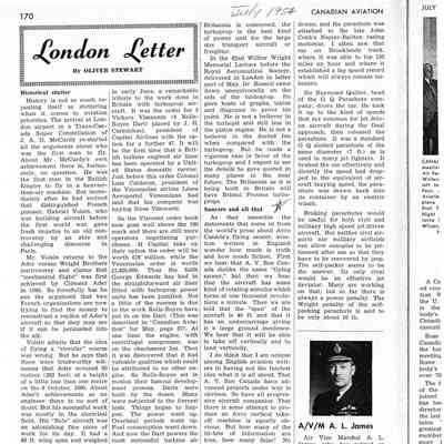 London Letter July 1954