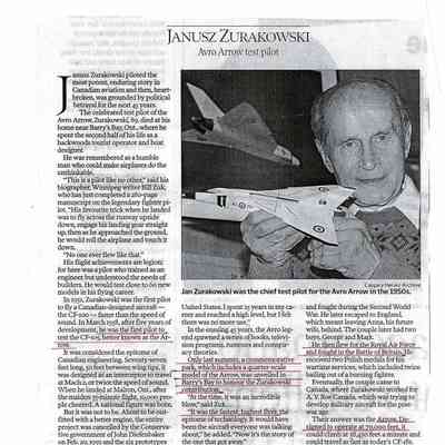 Janusz Zurakowski - Avro Arrow test pilot