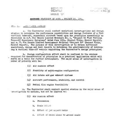 Revised Statement of Work-Project No. 1794 (File Incomplete)