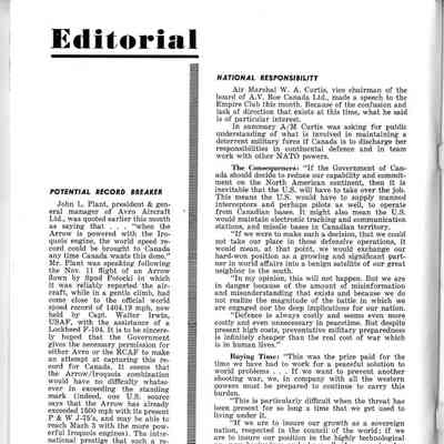 Editorial (Aircraft) - Nov 1958