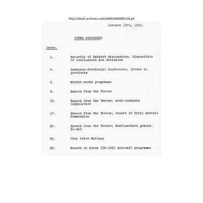 Cabinet meeting 01-13-59