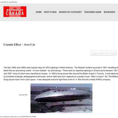 Coanda Effect - Avro Car