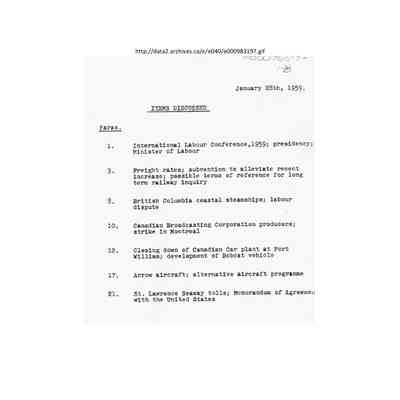 Cabinet meeting 01-28-59