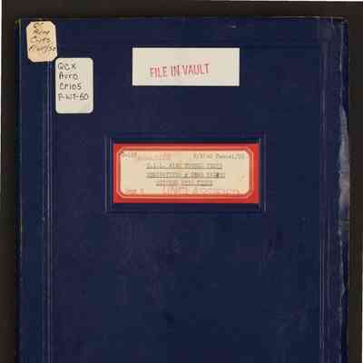 C-105 C.A.L. wind tunnel tests derivatives & zero values October 1954 tests Report No. P/Wind Tunnel/50