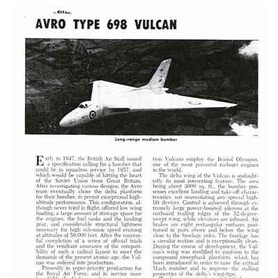 Avro 698 Vulcan