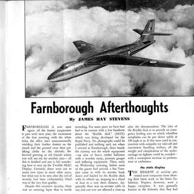 Farnborough Afterthoughts