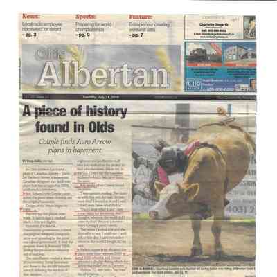 A piece of history found in Olds