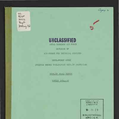 Iroquois second preliminary mock-up inspection|Mock-up board report. Report DAEng-52