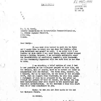 Memo re Design Study of the Coleopter Target Drone Aircraft