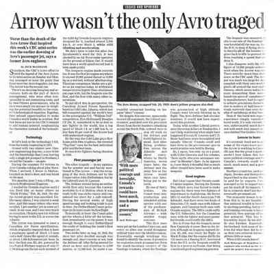 Arrow Wasn't the only Avro Tragedy