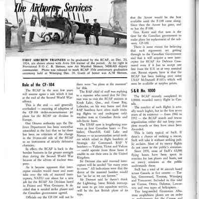 The airborne services - Jan 1960