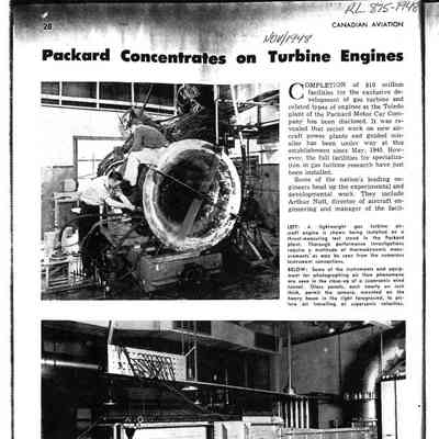 Packard concentrates on Turbine Engines