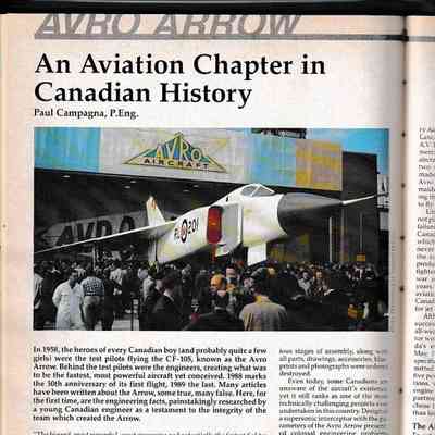 AVRO ARROW An Aviation Chapter in Canadian History