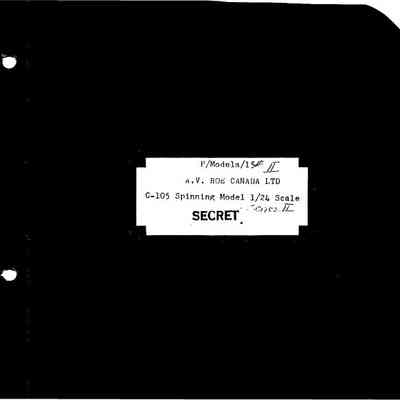 CF-105 Initial Projects Office, N.A.E. 'Spinning' Model Scale 1/24 Series II