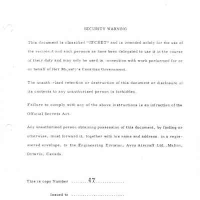 A Study of First Line Maintenance and Turnaround Facilities for Arrow 2. Report 72/GEO/3 - Vol. 1 of 2