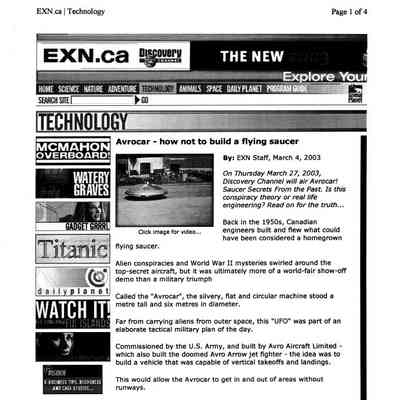 Avrocar - how not to build a flying saucer