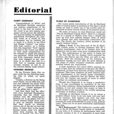 Editorial (Aircraft) - Oct 1958