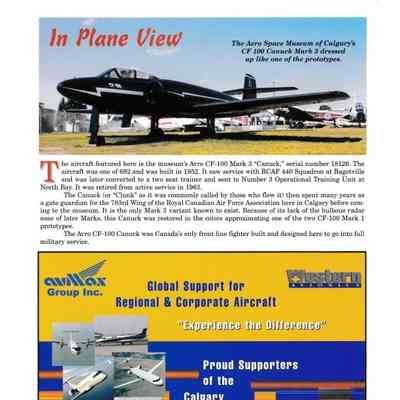In plane view