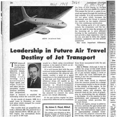 Leadership in Future Air Travel Destiny of Jet Transport