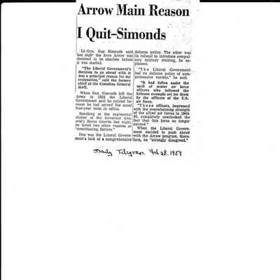 Arrow main reason I quit- Simonds