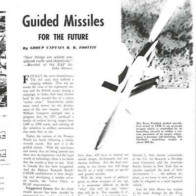 Guided Missiles for the Future