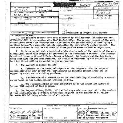 Evaluations of Project 1794 Reports