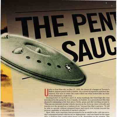 The Pentagons Flying Saucer problem April/May 2003