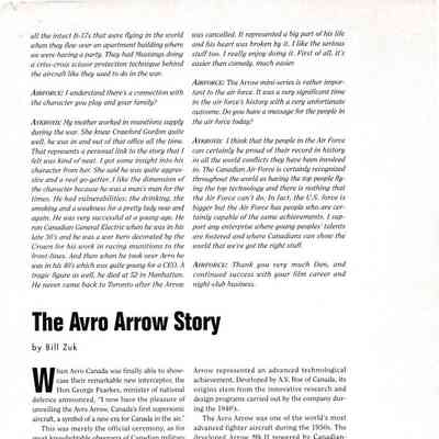 The Avro Arrow Story