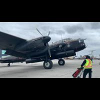 Avro Lancaster VR-A start up and landing -
