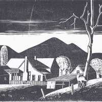 Untitled (Horse, Tree & Mountains)