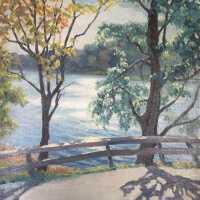 Untitled (Road/water scene)