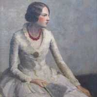 Untitled Portrait (Woman with Fan)