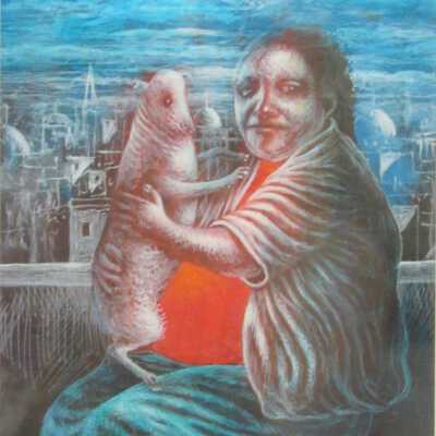 Woman with Dog