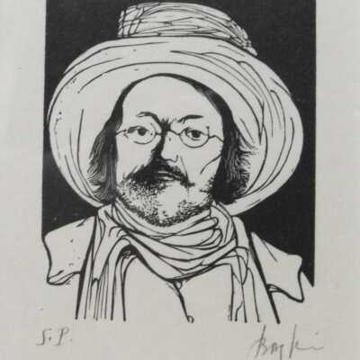 Samuel Palmer (with hat)