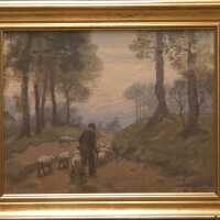 Untitled (Summer Landscape with Sheep and Herder)