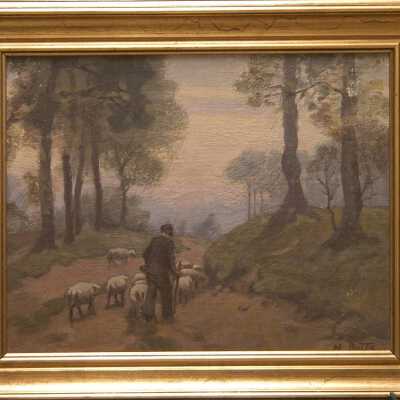 Untitled (Summer Landscape with Sheep and Herder)