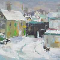 Lumberyard in Winter