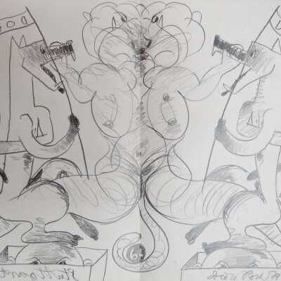 1979.27.1.2 - Graphite drawing