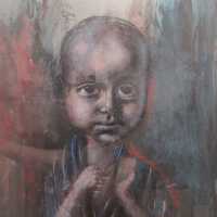 Untitled (Bust Portrait of a Young Boy with Large Eyes)