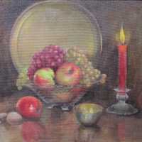 Still Life with Fruit / Fruit & Candlelight