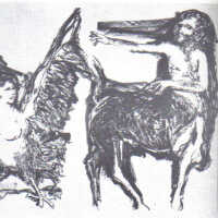Physiologus Theobaldi Episcopi De Naturis Duodecim Animalium (Siren and Centaur)