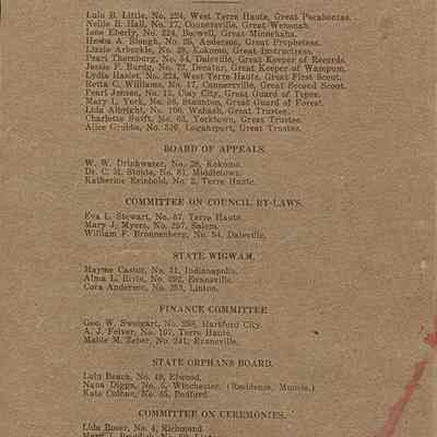 Records, Degree of Pocahontas, back cover