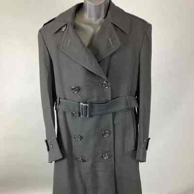 Men's Black Wool Coat